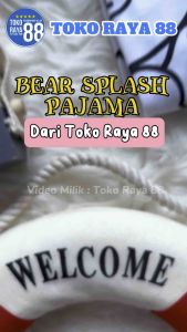 [SPY-RF121] TOKO RAYA 88 Setelan Baju Bayi 3-18 Bulan RED FOREST Bear Splash Kaos Piyama Anak Laki-laki & Perempuan Lengan Panjang Baju Tidur Motif Karakter Cewek & Cowok Termurah Terlaris Original Lucu Elegan Halus Lembut Adem Berkualitas