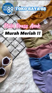 TOKO RAYA 88: Setelan Plain Dress Anak 1 – 2 tahun RED FOREST