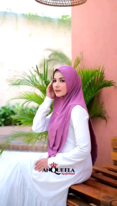 KHIMAR LEAF MOTIF SYAFIRA GLOW ANQUEELA