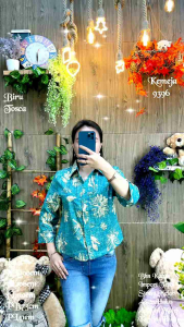 BAJU WANITA TERBARU KEMEJA WANITA 9396 KEMEJA TRENDI KEKINIAN