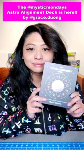 [HÀNG SẴN AUTHENTIC] Bộ bài Mystic Mondays: Astro Alignment Deck by Grace Duong gồm 80 lá tròn chủ đề chiêm tinh kèm hướng dẫn có màu