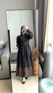 GAMIS MAXI RAYON MOTIF IMPORT 8031 MV SHOP FREE BELT