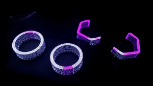 Vahid shroud i5 | Casing projector crystal Angel Eyes matrix 5D WRGB / 1 warna sepasang