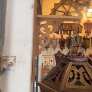 ขาแขวนโคมไฟไม้สัก แบบฉลุ #ขาฉากไม้สัก #ขาแขวนโคมไฟ