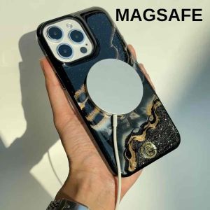 MagSafe Black Charcoal Signature - Gemme More - เคสไอโฟน เคสซัมซุง เคสกันเลนส์ กันกระแทก กันหน้าจอ