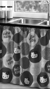 Elegant kitchen sink curtain non ring suksukan curtain 30 inches by 58 inches