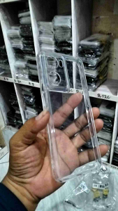 CASE CLEAR AIR BAG OPPO A57 A77S A57S A77/ VIVO Y16. SILIKON CASING BENING TRANSPARAN HITAM PUTIH PRESISI  BAGUS