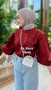 MONI BLOUSE KATUN PREMIUM/BLOUSE TERBARU