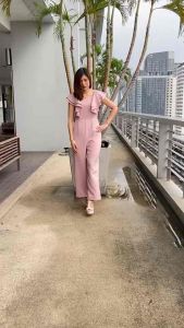 จั้มสูท ระบายแขน #PA1 #Gloriajumpsuit by Pink Diva