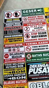 STIKER PERHATIAN | STIKER WARNING | STIKER KATA KATA | STIKER KATA KATA VIRAL | STIKER PACK | STIKER 1 LEMBAR | STIKER CROMO