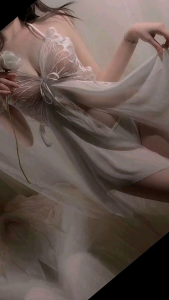 (40KG-65KG)Women Sleepwear Lingerie Lace Panties 2 Pieces in 1 set  Baju TIdur Wanita LVH108 Chiffon White Black Dress Dusty Pink