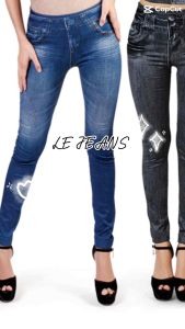 เลกกิ้งลายยีนส์ LE JEANS ซื้อ1📌แถม2📌ด้วยเทคโนโลยี Slimtex Exclusive เพิ่มความกระชับพร้อมเก็บสรีระทันทีที่สวมใส่📌ขายเป็นเซต3ชิ้น3สี📌