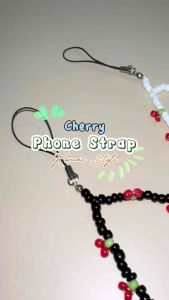 Salsa Cherry Phone Strap Tali Gantungan HP Lanyard Tali HP Phone Charm Bracelet Handphone