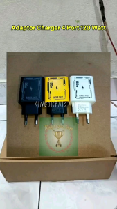 BATOK ADAPTOR PENGISI DAYA 120WATT ADAPTOR PENGISI DAYA PONSEL 4IN1 MULTIPORT PENGISI DAYA