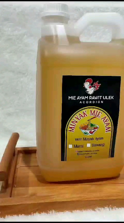Minyak Lemak Ayam Murni 100 % Halal Kemasan 5 Liter Untuk Aneka Masakan Chicken Shallot Oil For Cooking Premium Chicken Fat Oil Untuk MPASI