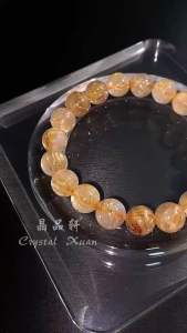 [MY🇲🇾 Ready Stock]9mm金发手串Gold Rutilated Quartz Bracelet｜招财｜聚人气｜癖邪护身