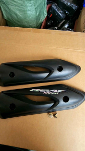 Cover Knalpot Honda Beat Karbu - Beat Lama / Tutup Knalpot Model Standar Bawaan Honda Beat Old - Pelindung Knalpot Beat