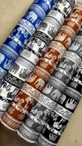 bahan rayon viscose motif gajah (1meter)