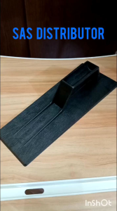 Roskam PVC Hitam Putih Tebal / Raskam Plastik Kotak / Raskam PVC / Laskam / Penghalus Dinding Acian