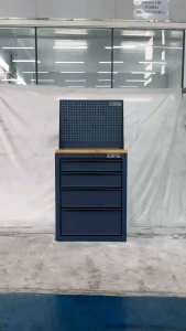 Tủ dụng cụ CSPS 61cm - 04 hộc kéo màu xanh dương kèm vách lưới ván gỗ