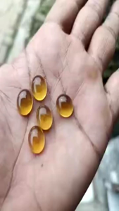 Batu Akik Kecubung Kuning 12x10 mm