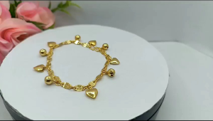 Gelang Tangan Dan Gelang Kaki Logam Kuningan Lapis Mas