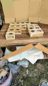 ที่ใส่แก้วกันล้ม (หลายหลุม)วางแก้วพร้อมฝา แข็งแรง ไม่ล้มง่าย