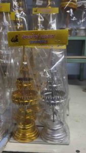 ตราเต่ามังกร  ฉัตรเงิน ฉัตรทอง กะไหล่ 3/5/7/9 ชั้น (คู่)