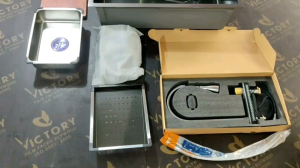 Chậu Rửa Bát 1 Hố ZenToSi Kèm Vòi Rút Thác Nước Bồn Rửa Chén 1 Ngăn Lớn Inox SUS304 Cao Cấp Kèm Thớt Khay Rửa Xiphong