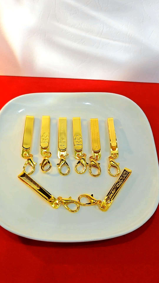 Thai Amulet Pin Stainless Steel Gold 镀金不锈钢泰国佛牌扣子 佛牌夹
