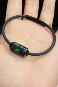 Vòng tay lu thống Ngọc Sơn Thuỷ thiên nhiên may mắn tài lộc