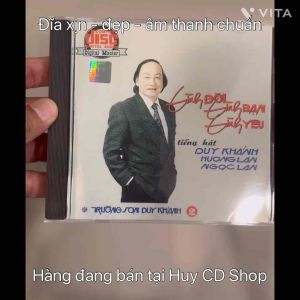 Đĩa CD Duy Khánh Hương Lan - Tình đời Tình bạn Tình yêu - Nhạc vàng Bolero - Đĩa MỸ