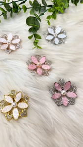 ZK Jewellery 1pc Kerongsang Klip Tudung Premium Lily Clip Brooch Hijab Muslimah K3554