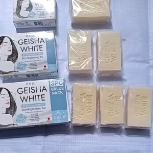 Geisha White FRESH Extra Moisture Skin Brightening Bar 65g 3PC Value Pack
