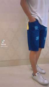 Denim Short tattered for Men good quality Fashion menswear