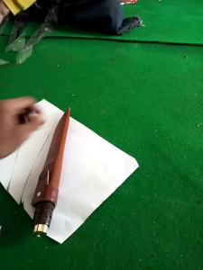 PISAU CAP GARPU GAGANG UKIR 18 CM MULTIGUNA