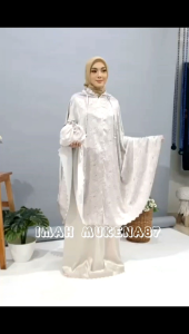 MUKENA DEWASA TERBARU SUTRA ARMANY SILK PREMIUM LASERCUT 2IN1 TAS POUCH EXLUSIVE MUKENAH MEWAH CANTIK ADEM DAISY