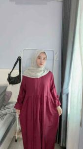 READY GHEMA MIDI DRESS RAYON TWILL LEBARAN 2025 TERBARU