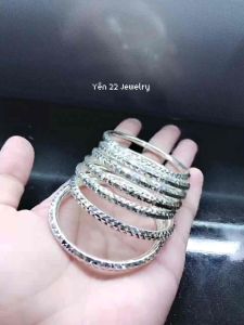 Vòng tay bạc ta cho bé (bọng dày)