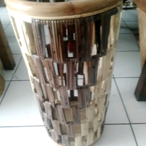 Tempat Payung Rotan Halus & Keranjang Payung Bulet Rotan