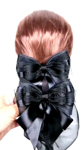 G&Pเน็ตติดผม #เน็ตติดผมรุ่นAB/No.9 #เน็ตติดผมแฮนด์เมด#เน็ตติดผมข้าราชการ#เน็ตติดผมพยาบาล#โบว์ติดผม#กิ๊บติดผม