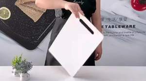 เขียงพลาสติก อย่างดี!! เขียงหั่นเนื้อ ผักผลไม้ ผลิตจากวัสดุพลาสติกแข็ง แข็งแรงทนทานต่อการใช้งาน