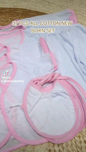 37 Pcs Newborn Baby Clothes All Cotton Set/ Infant Barubaruan Good Quality Sulit Set