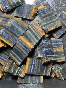 Batu Tiger Eye Biru / Bahan Lempengan Tiger Eye Super Hq