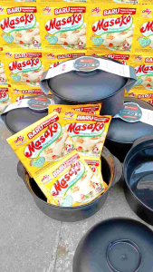 Paket 1 Renceng 12 Sachet Masako Kemasan 8.5 Gram & Mangkok