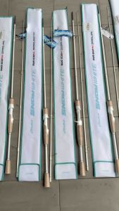 ASUKA SNOW WHITE FISHING ROD PUTIH SPINNING/BAITCASTING BC