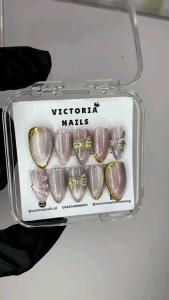 Press on nails murah kuku palsu wedding kuku palsu custom press on nails custom murah