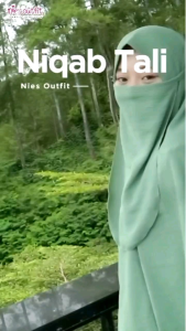 Cadar Niqab NIES OUTFIT Bahan Crinkle Airflow Rayon Premium Aksesoris Hijab Fashion Muslim Wanita