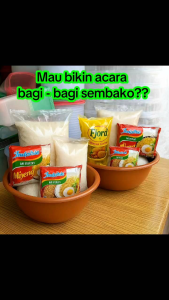 [ DAPAT 12 BIJI ] waskom berkatan / sembako / hajatan / jumbo / ember / bak / basin / baskom / kenduri / kenduren / syukuran / bingkisan