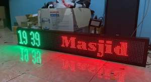 JAM SHOLAT IQOMAH DIGITAL JWS006-SP 197x21x5cm 2meter BERGARANSI high quality